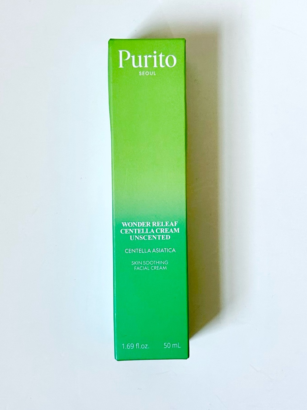 NIB PURITO Seoul Wonder Releaf Centella Face Cream Unscented Soothing 1.7 fl.oz